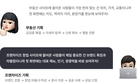웹사이트는 단순한 정보 나열이 아닙니다.